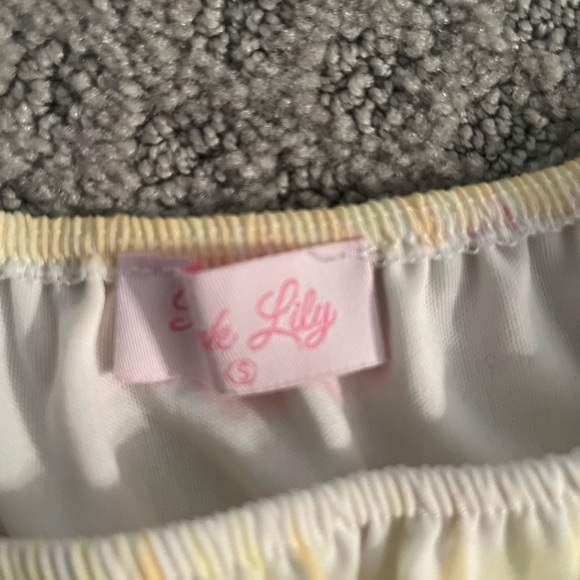 Pink Lily Tie Dye Strapless Romper - Picture 3 of 3